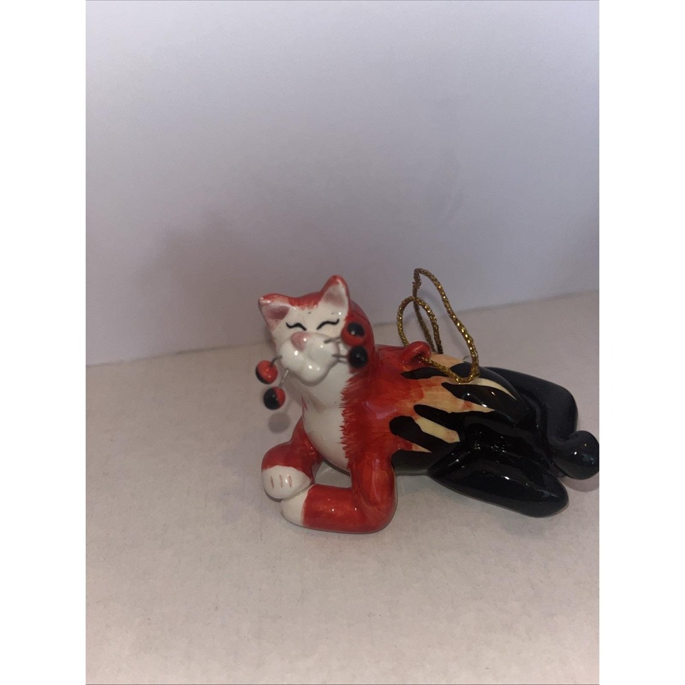 Amy Lacombe Ornament Hot Rod Flames 2002 Red Yellow Black Anna Creations - Picture 2 of 5